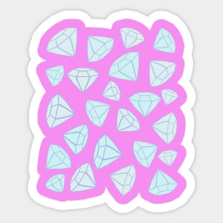 Brilliant Diamonds (Pink) Sticker